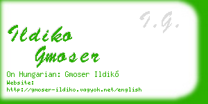 ildiko gmoser business card