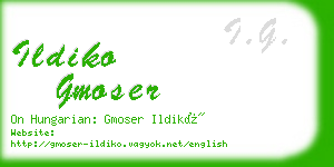 ildiko gmoser business card
